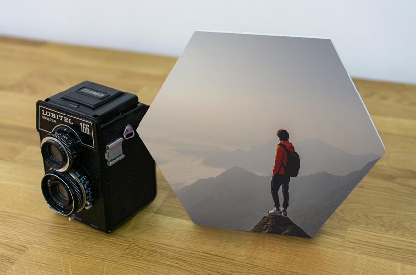 Photo tiles hexagon